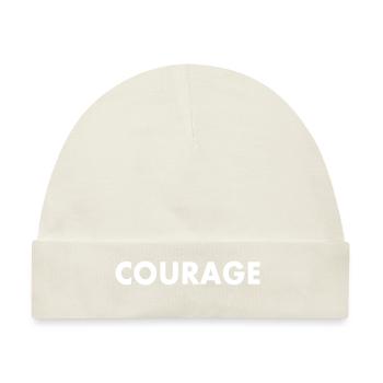 Courage - Baby Premium Organic Mütze - Naturweiß - Vorne