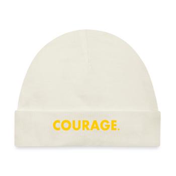 Courage - Baby Premium Organic Mütze - Naturweiß - Vorne