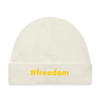 FREEDOM - Baby Premium Organic Mütze - Naturweiß - Vorne