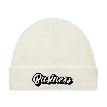 business influencer money firma boss chef - Baby Premium Organic Mütze - Naturweiß - Vorne