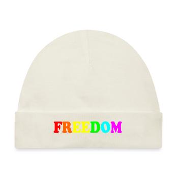 Freedom - Baby Premium Organic Mütze - Naturweiß - Vorne