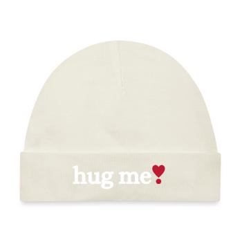 Hug me - Baby Premium Organic Mütze - Naturweiß - Vorne