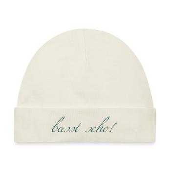 basst scho - Baby Premium Organic Mütze - Naturweiß - Vorne