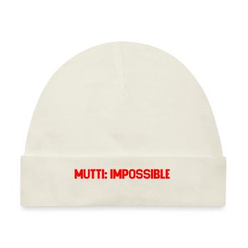 Mutti Impossible - Baby Premium Organic Mütze - Naturweiß - Vorne