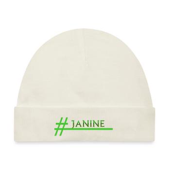 Stylischer Janine - Baby Premium Organic Mütze - Naturweiß - Vorne