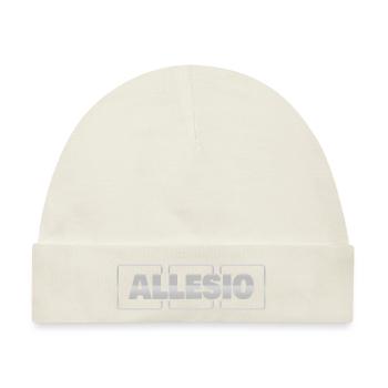 Taufgeschenk Allesio - Baby Premium Organic Mütze - Naturweiß - Vorne