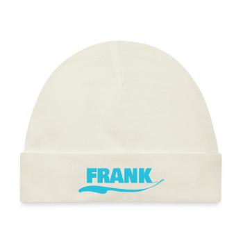 Männername Frank - Baby Premium Organic Mütze - Naturweiß - Vorne
