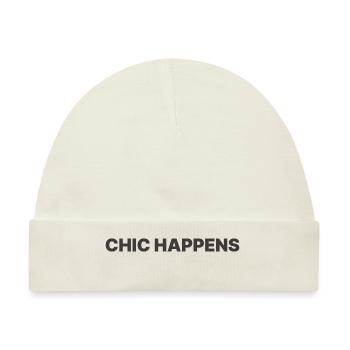 CHIC HAPPENS - Baby Premium Organic Mütze - Naturweiß - Vorne