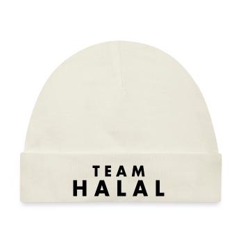 Team halal - Baby Premium Organic Mütze - Naturweiß - Vorne