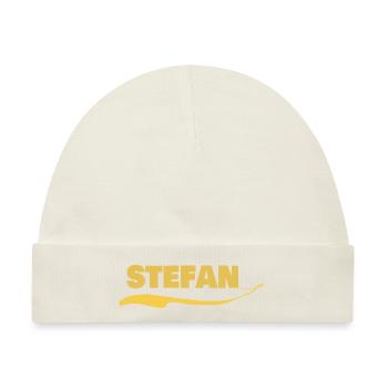 Geschenk für stefan - Baby Premium Organic Mütze - Naturweiß - Vorne