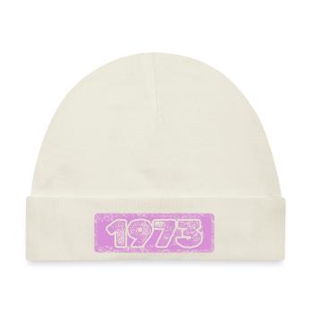Zahl 1973 - Baby Premium Organic Mütze - Naturweiß - Vorne