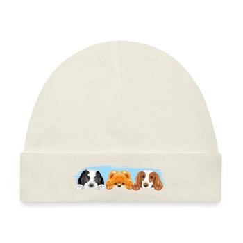 Hunde sind die besten Freunde - Baby Premium Organic Mütze - Naturweiß - Vorne