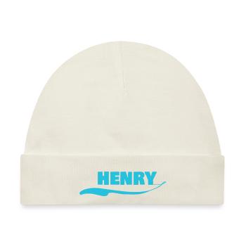 Geschenk für Henry - Baby Premium Organic Mütze - Naturweiß - Vorne