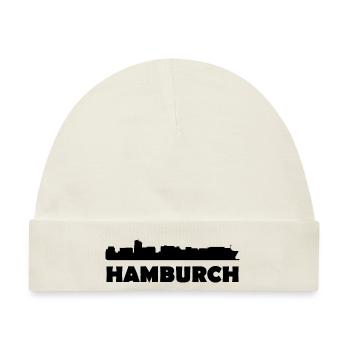 Hamburch auf Einheimisch - Baby Premium Organic Mütze - Naturweiß - Vorne