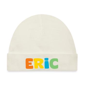 Name - Eric - Baby Premium Organic Mütze - Naturweiß - Vorne