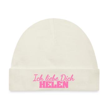 Geschenk für Helen - Baby Premium Organic Mütze - Naturweiß - Vorne
