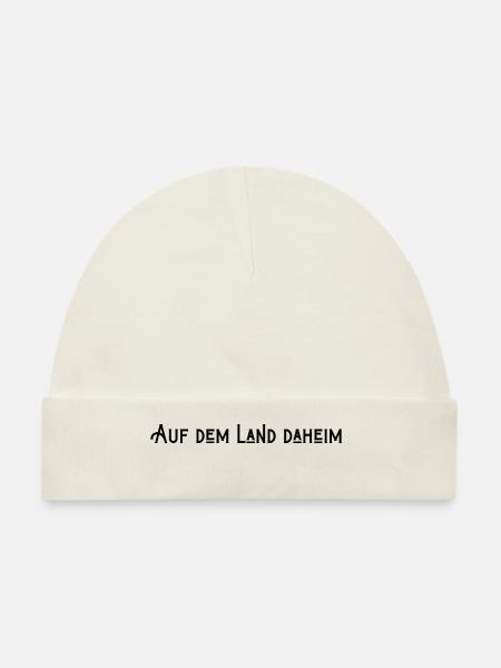 Auf dem Land daheim - Baby Premium Organic Mütze - Naturweiß