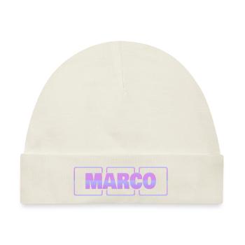 Geschenk für Marco - Baby Premium Organic Mütze - Naturweiß - Vorne