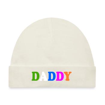Daddy - Baby Premium Organic Mütze - Naturweiß - Vorne