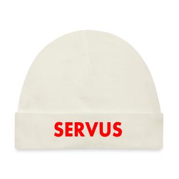 servus - Baby Premium Organic Mütze - Naturweiß - Vorne