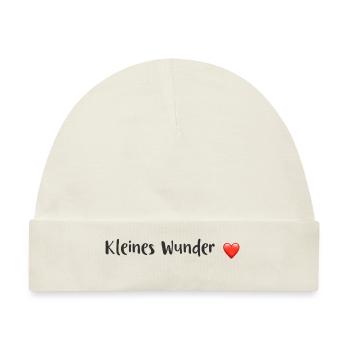 Kleines Wunder - Baby Premium Organic Mütze - Naturweiß - Vorne
