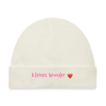 kleines Wunder - Baby Premium Organic Mütze - Naturweiß - Vorne