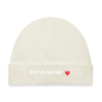 Kleines Wunder - Baby Premium Organic Mütze - Naturweiß - Vorne