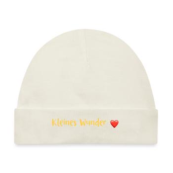Kleines Wunder - Baby Premium Organic Mütze - Naturweiß - Vorne