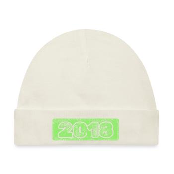 2018 2018 - Baby Premium Organic Mütze - Naturweiß - Vorne