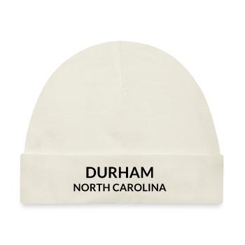 Durham North Carolina USA - Baby Premium Organic Mütze - Naturweiß - Vorne