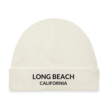 Long Beach California USA - Baby Premium Organic Mütze - Naturweiß - Vorne