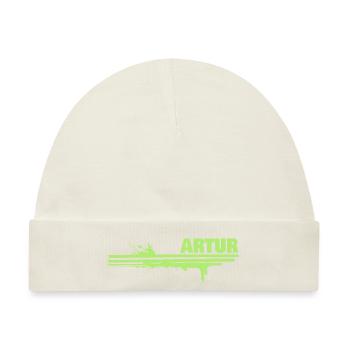 Geschenk für Artur - Baby Premium Organic Mütze - Naturweiß - Vorne