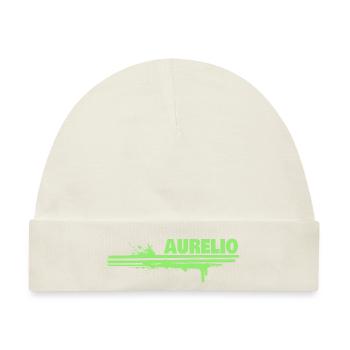 Farbklecks Aurelio - Baby Premium Organic Mütze - Naturweiß - Vorne