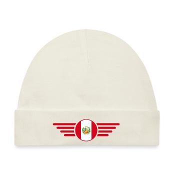 Ich liebe Peru, Eleganz Stil Design T-Shirt - Baby Premium Organic Mütze - Naturweiß - Vorne