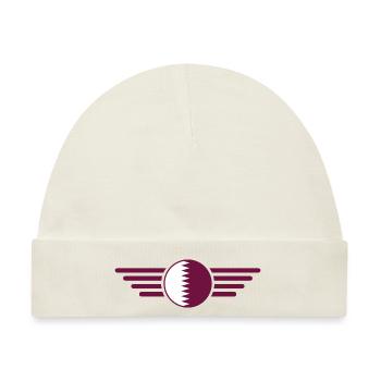 Ich liebe Katar, Eleganz Stil Design T-Shirt - Baby Premium Organic Mütze - Naturweiß - Vorne
