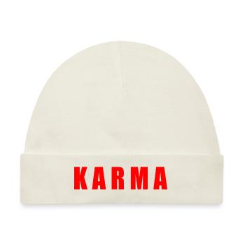Karma - Baby Premium Organic Mütze - Naturweiß - Vorne