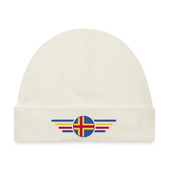 Ich liebe Åland, Eleganz Stil Design T-Shirt - Baby Premium Organic Mütze - Naturweiß - Vorne