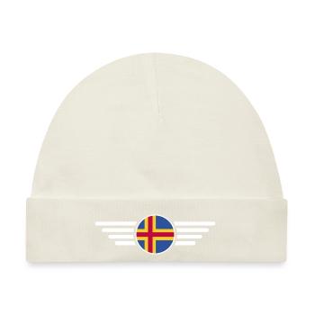 Ich liebe Åland, Eleganz Stil Design T-Shirt - Baby Premium Organic Mütze - Naturweiß - Vorne