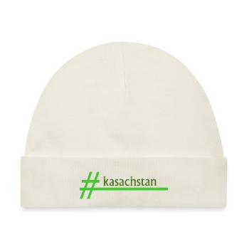 Geschenk für kasachstan - Baby Premium Organic Mütze - Naturweiß - Vorne