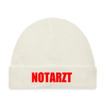 Notarzt - Baby Premium Organic Mütze - Naturweiß - Vorne
