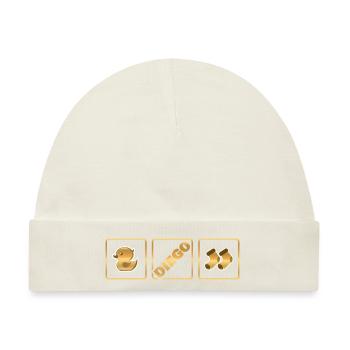 Geschenk für Diego - Baby Premium Organic Mütze - Naturweiß - Vorne