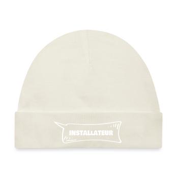 Geschenk für Installateur - Baby Premium Organic Mütze - Naturweiß - Vorne