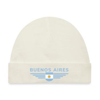 Buenos Aires Shirt für Argentinien-Fans - Baby Premium Organic Mütze - Naturweiß - Vorne