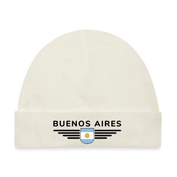 Buenos Aires Shirt für Argentinien-Fans - Baby Premium Organic Mütze - Naturweiß - Vorne