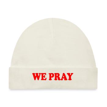 We pray - Baby Premium Organic Mütze - Naturweiß - Vorne