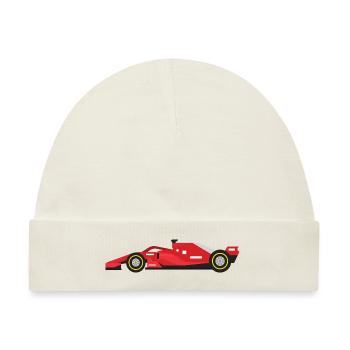 Herzschlag Formel Motorsport 1 Eins Vettel Leclerc - Baby Premium Organic Mütze - Naturweiß - Vorne