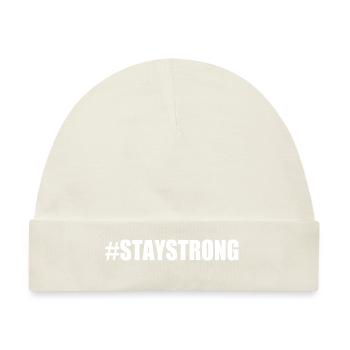 Stay strong - Baby Premium Organic Mütze - Naturweiß - Vorne