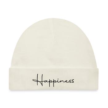 Happiness - Baby Premium Organic Mütze - Naturweiß - Vorne