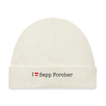 I love Sepp Forcher - Baby Premium Organic Mütze - Naturweiß - Vorne