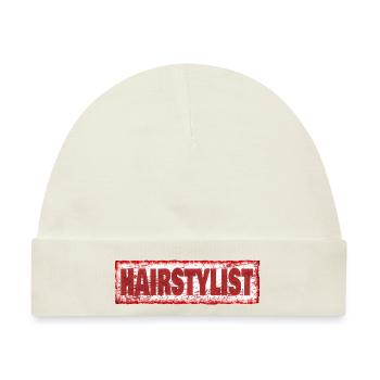 Von Beruf aus hairstylist - Baby Premium Organic Mütze - Naturweiß - Vorne